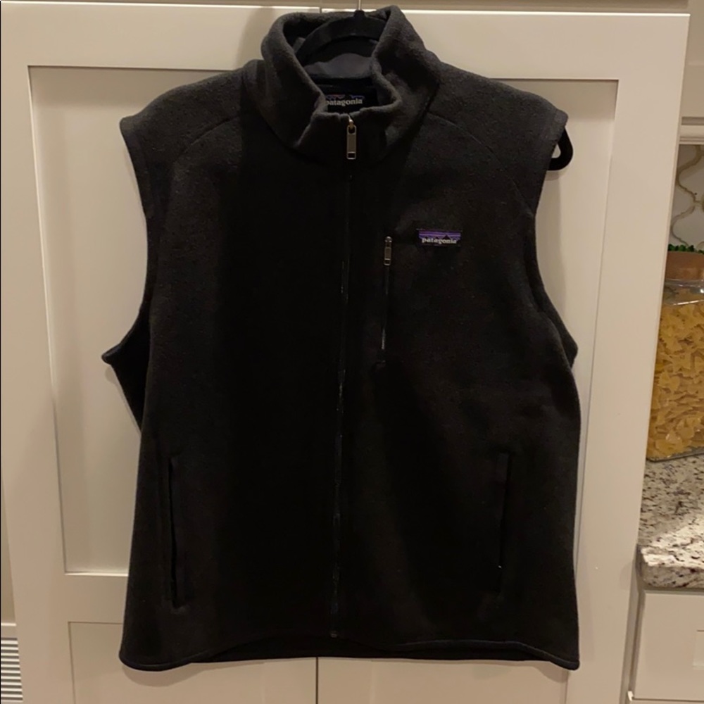 Large Black Patagonia Vest